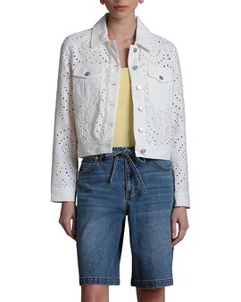 Bagatelle Bagatelle Eyelet Trucker Jacket