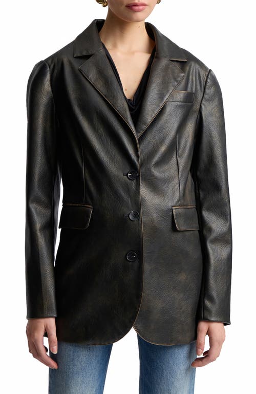 Bagatelle Bagatelle Faux Leather Blazer