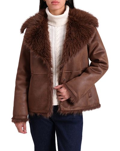 Bagatelle Bagatelle Faux Suede & Shearling Jacket