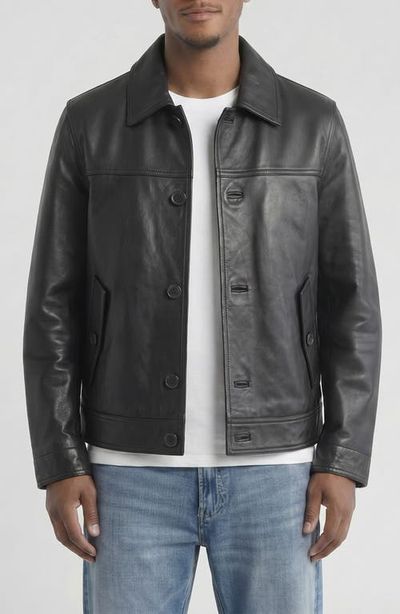 Bagatelle Bagatelle Genuine Leather Trucker Jacket