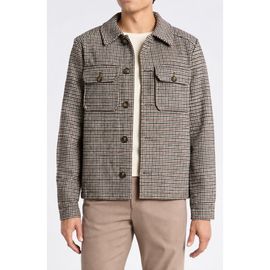 Bagatelle Bagatelle Houndstooth Cropped Trucker Jacket