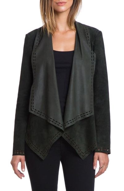 Bagatelle Bagatelle Laser Cut Goatskin Suede Jacket