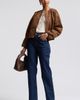 Bagatelle Bagatelle Leaf Embroidery Faux Suede Jacket - 2