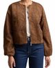 Bagatelle Bagatelle Leaf Embroidery Faux Suede Jacket - 5