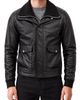 Bagatelle Bagatelle Leather Jacket with Removable Knit Bib - 1