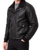 Bagatelle Bagatelle Leather Jacket with Removable Knit Bib - 4