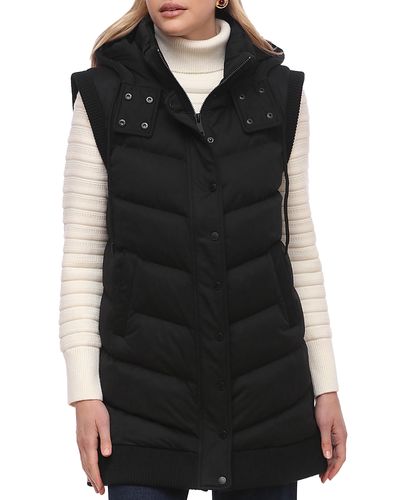 Bagatelle Bagatelle Long Hooded Puffer Vest
