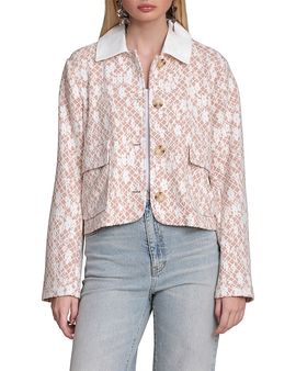 Bagatelle Bagatelle Mixed Collar Cropped Jacket