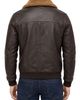 Bagatelle Bagatelle Oversized Leather Aviator Jacket - 3