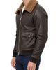 Bagatelle Bagatelle Oversized Leather Aviator Jacket - 4
