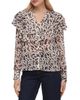 Bagatelle Bagatelle Printed Flutter Yoke Blouse - 5
