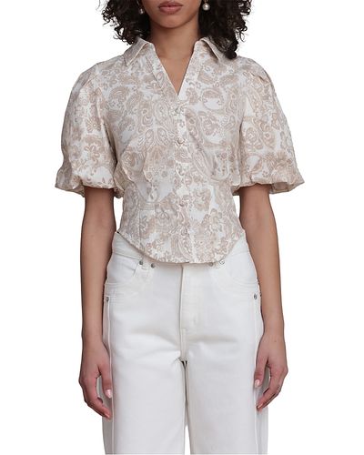 Bagatelle Bagatelle Puff Sleeve Corset Top