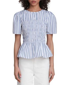 Bagatelle Bagatelle Smocked Peplum Top
