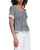 Bagatelle Bagatelle Square Neck Tie Front Top - 6