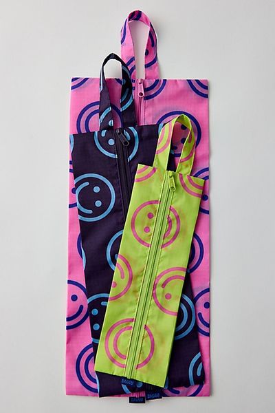 BAGGU BAGGU 3D Zip Pouch Set in Bright Happy Mix, Women's at Urban Outfitters