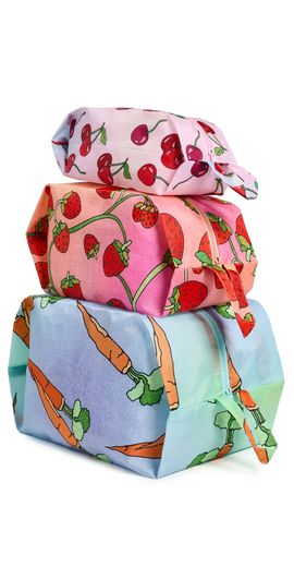 BAGGU BAGGU 3D Zip Set Carrots & Berries One