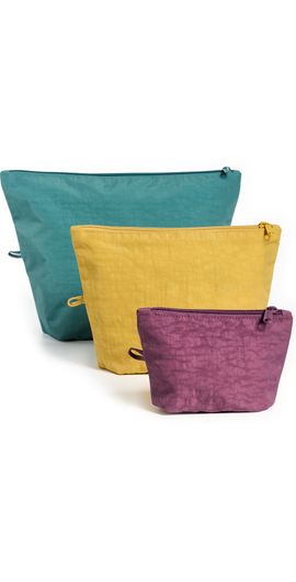 BAGGU BAGGU Go Pouch Set Jewel Mix One