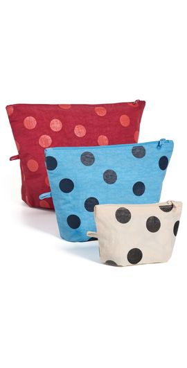 BAGGU BAGGU Go Pouch Set Polka Dot Mix One
