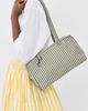 BAGGU BAGGU Nylon Bowler Bag Sage Stripe One - 3
