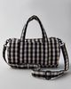 BAGGU BAGGU Nylon Duffle Bag in Black/Cream Gingham, Women's at Urban Outfitters - 3