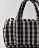 BAGGU BAGGU Nylon Duffle Bag in Black/Cream Gingham, Women's at Urban Outfitters - 5