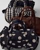 BAGGU BAGGU Nylon Duffle Bag in Black/Cream Gingham, Women's at Urban Outfitters - 6