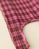 BAGGU BAGGU Pleated Baggu Reusable Tote Bag in Azalea Pink Tartan at Urban Outfitters - 2