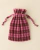 BAGGU BAGGU Pleated Baggu Reusable Tote Bag in Azalea Pink Tartan at Urban Outfitters - 3
