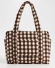 BAGGU BAGGU Small Cloud Carry-On Bag Blurred Gingham Brown One - 2