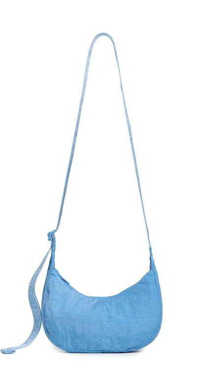 BAGGU BAGGU Small Nylon Crescent Shoulder Bag Piscine One