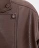 Bailey Rose Bailey Rose Funnel Faux Leather Jacket Chocolate - 6