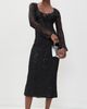 Bailey Rose Bailey Rose Lace Maxi Dress Black - 5