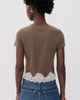 Bailey Rose Bailey Rose Lace Trim Tee Dk Olive - 3
