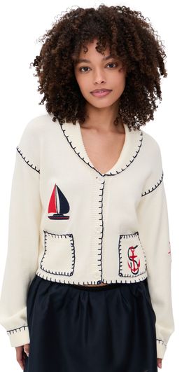 Bailey Rose Bailey Rose Nautical Cardigan Cream