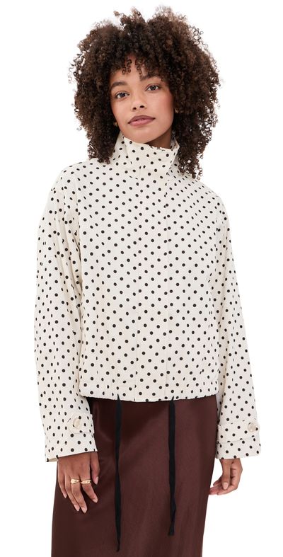 Bailey Rose Bailey Rose Polka Dot Jacket Cream