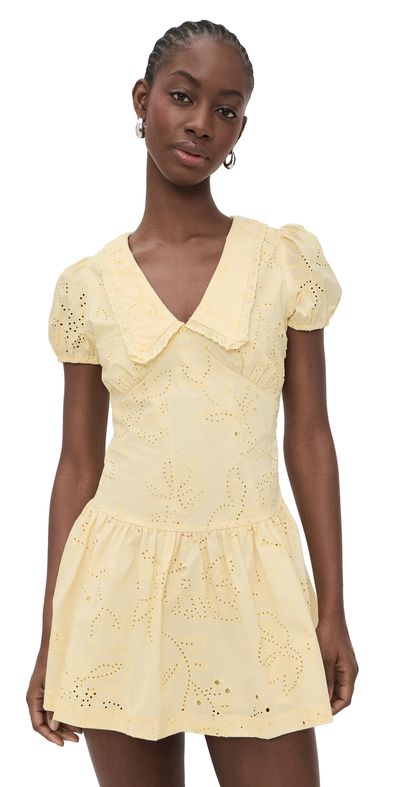 Bailey Rose Bailey Rose Short Sleeve Mini Dress Yellow