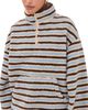 Bailey Rose Bailey Rose Striped Fleece Sweatshirt Butter Brown - 1