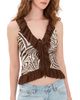 Bailey Rose Bailey Rose Zebra Blouse Cream/Brown - 1