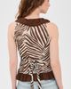 Bailey Rose Bailey Rose Zebra Blouse Cream/Brown - 3