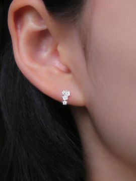 Baked Alaska Mini Flower Bouquet Earrings