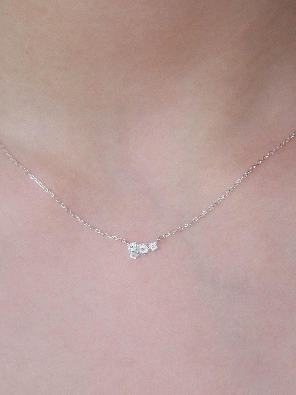 Baked Alaska Mini Flower Bouquet Necklace