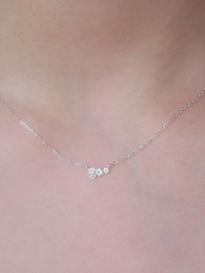 Baked Alaska Mini Flower Bouquet Necklace