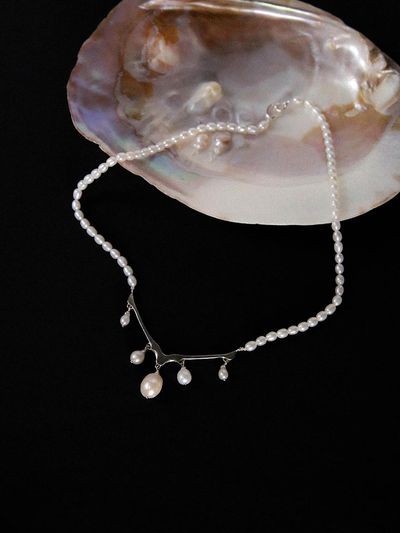 Baked Alaska Pearl Drop Princess Necklace