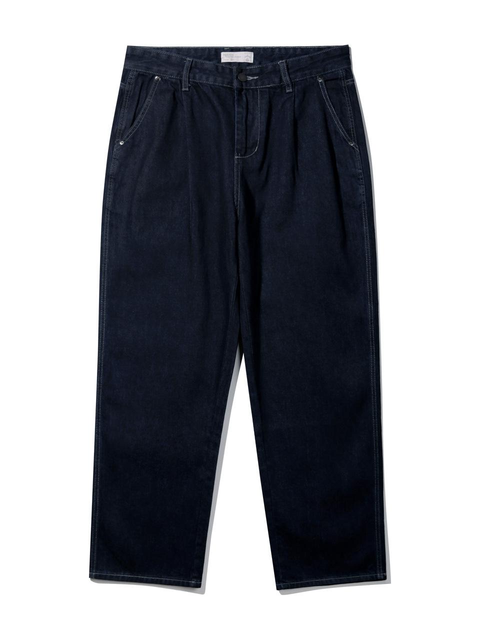BAKKEN Bakken one-tuck denim pants BK8935_indigo