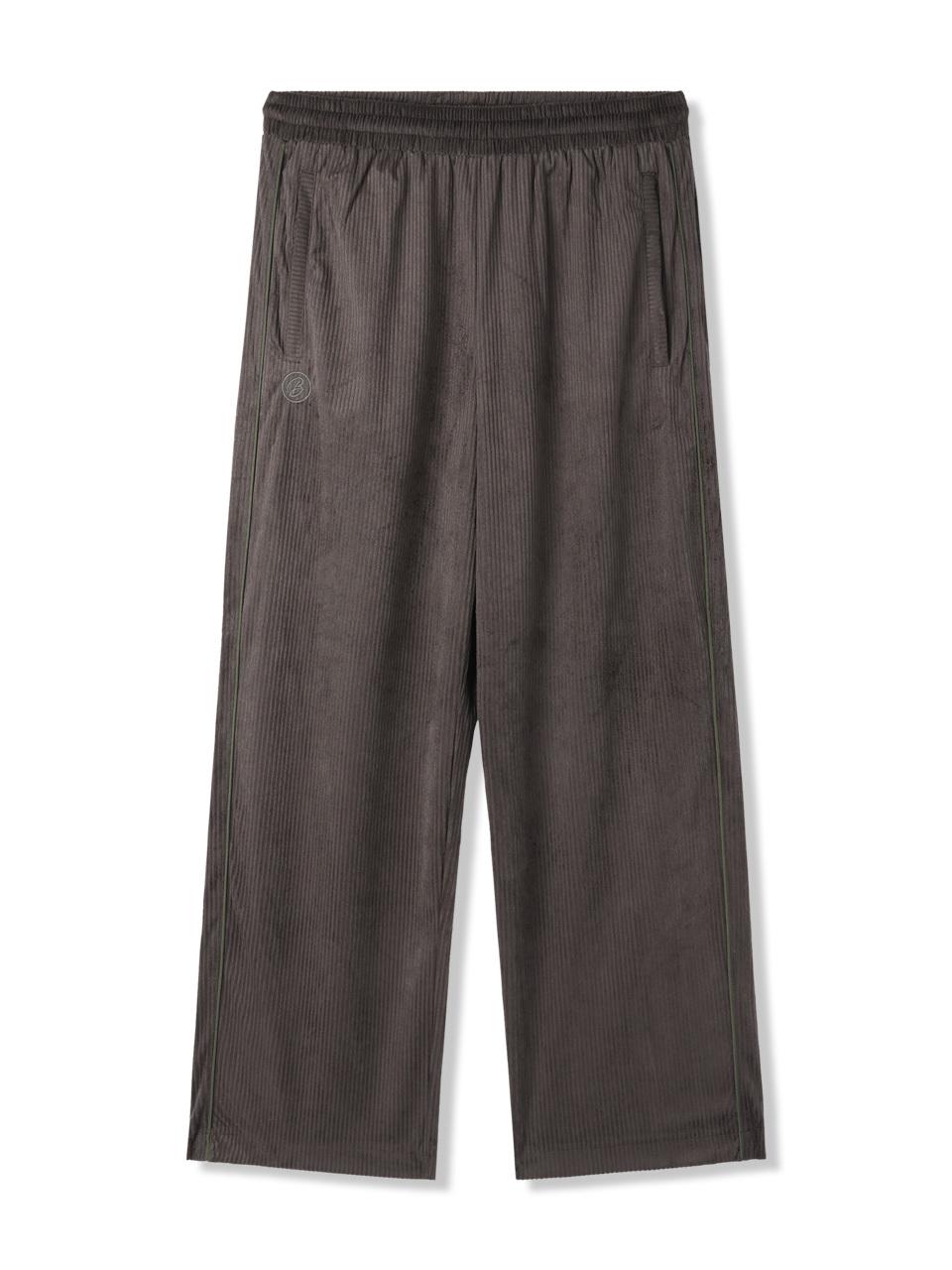 BAKKEN Bakken Piping Color Match Corduroy Pants BK8932_Br