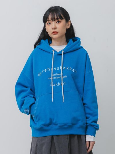 BAKKEN Bakken Pocket stitch Hoodie BK6795_Blue