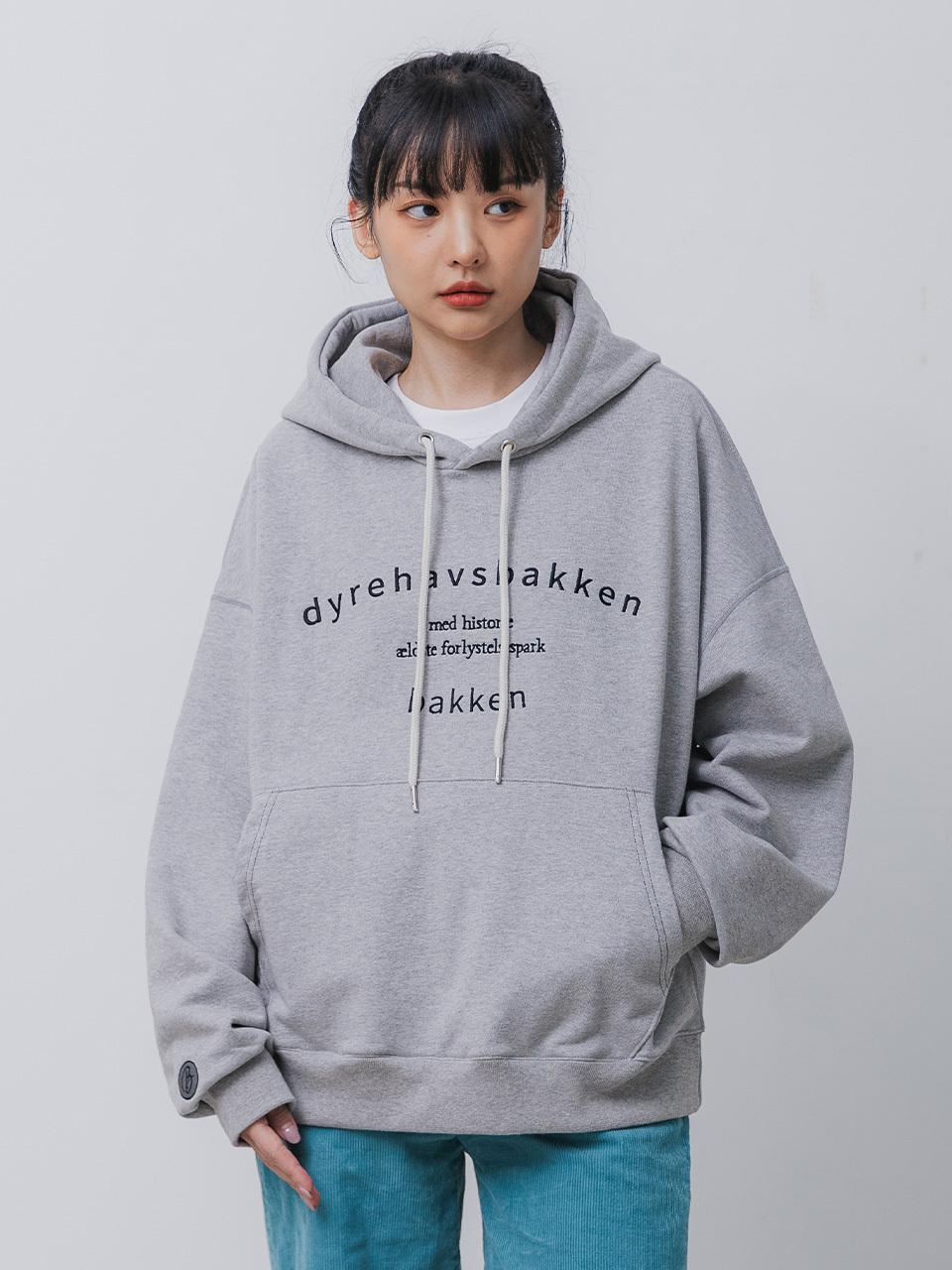 BAKKEN Bakken Pocket stitch Hoodie BK6795_Melange Gray