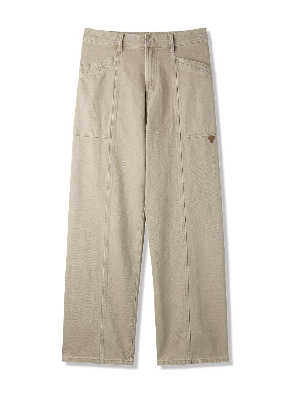 BAKKEN Barken Pigment Straight Puttig Pants BK8924_Beige