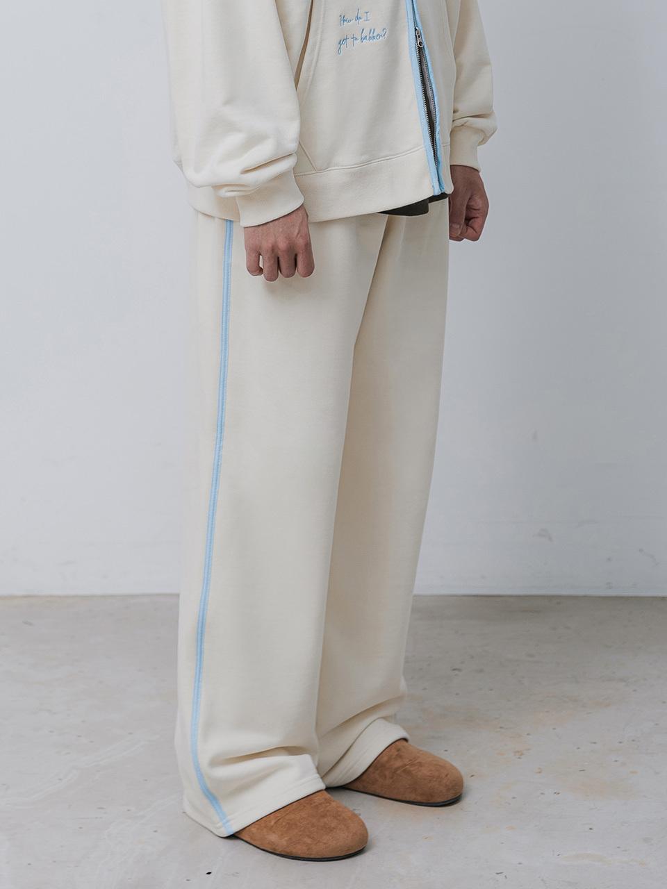 BAKKEN Barken Side Point Color Match Semi-Wide Sweat Pant