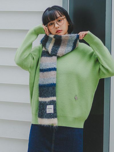 BAKKEN Barken Soft Semi-Oversized Round Knitwear BK8940_L